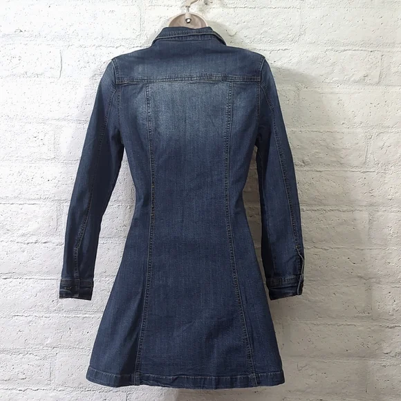 🔥Long Sleeve Denim Mini Dress🔥 - Picture 3 of 12
